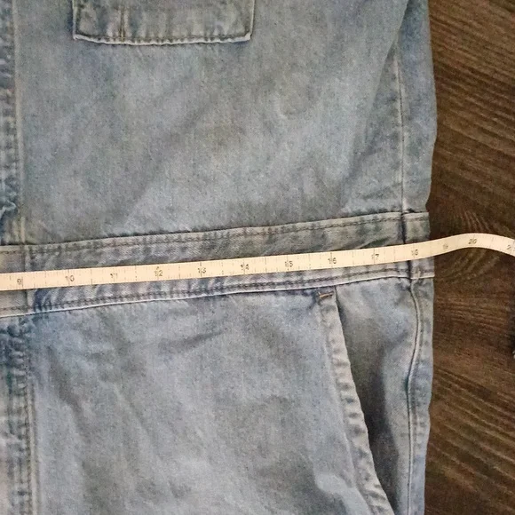 Lee Union- all coverall overall denim with heart patch S - Picture 5 of 16